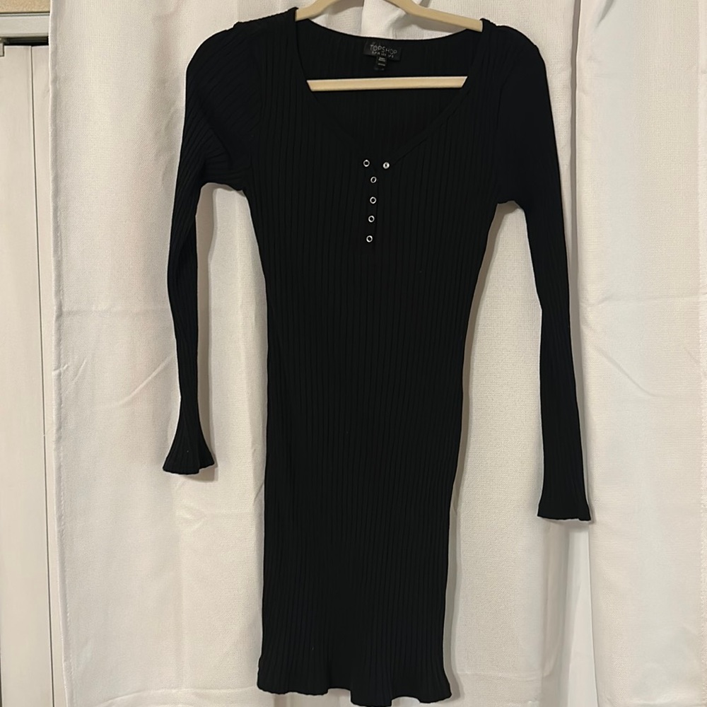 Top shop black mini dress